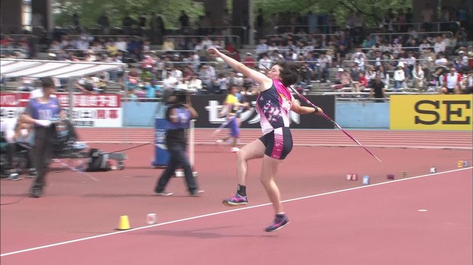 【アーカイブ映像】セイコーゴールデングランプリ陸上2016川崎・女子やり投　3位 北口榛花 ※U20日本記録