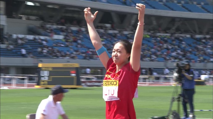 【アーカイブ映像】セイコーゴールデングランプリ陸上2017川崎・女子やり投　1位 劉 詩穎 ※アジア記録、大会記録