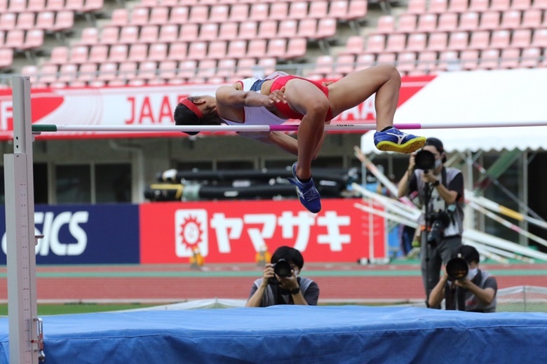 1m78を超えた津田シェリアイが優勝！【女子走高跳】