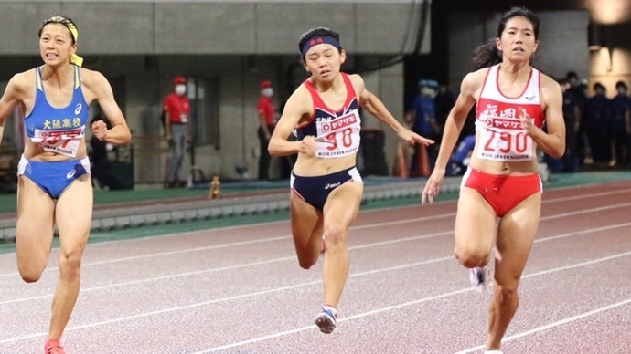 兒玉芽生は決勝へ【女子100m】