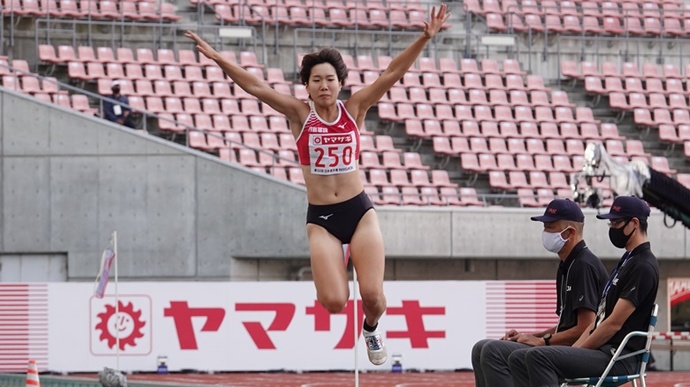 森本麻里子が2連覇【女子三段跳】