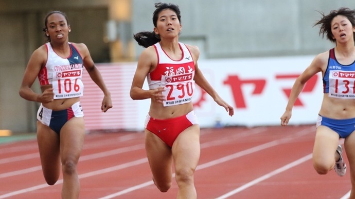 予選3組トップの兒玉、決勝進出【女子200m】