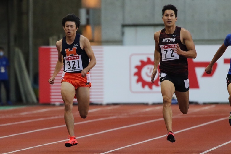 予選2組は樋口、飯塚がワンツー【男子200m】