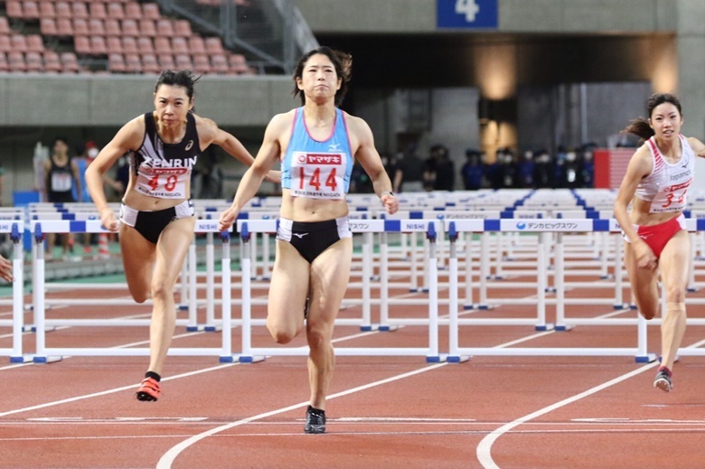 準決勝2組は青木益未がトップ通過【女子100mH】