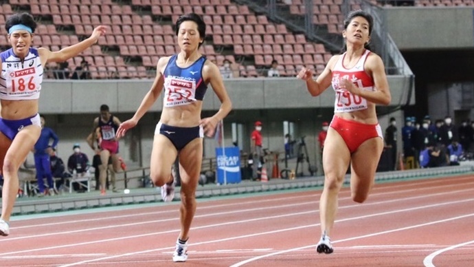 一気の加速で他を寄せつけず、初優勝！【女子100m】