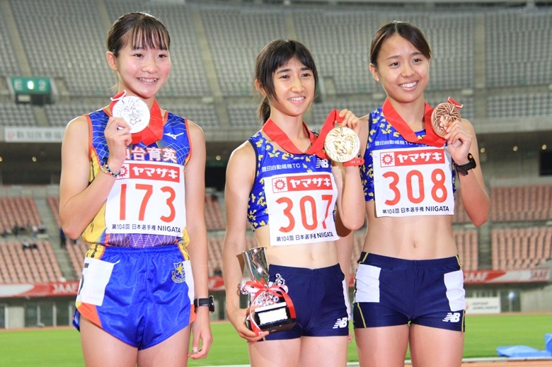 女子1500m 表彰式 日本陸上競技連盟公式サイト