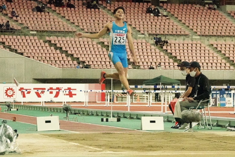 7m99を記録した津波響樹が初優勝【男子走幅跳】