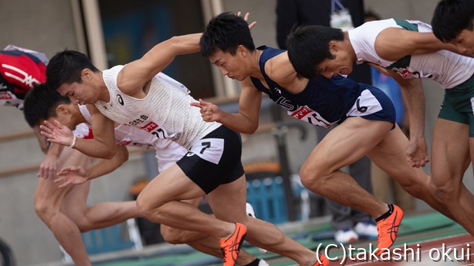 100m予選が予選が始まる