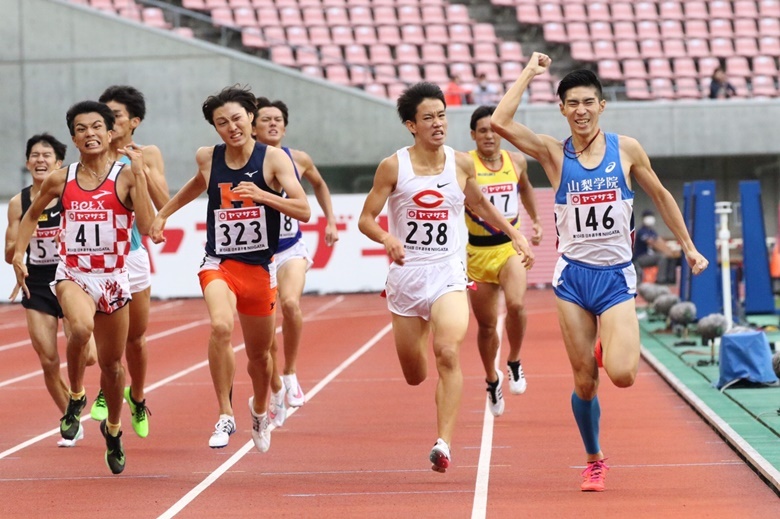 瀬戸口大地が直線勝負を制して初優勝【男子800m】