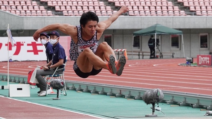 16m54（+0.7）を記録した池畠旭佳瑠が初戴冠【男子三段跳】