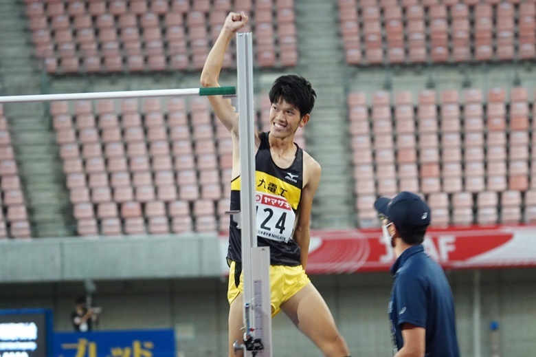 真野友博が優勝を掴み取る【男子走高跳】