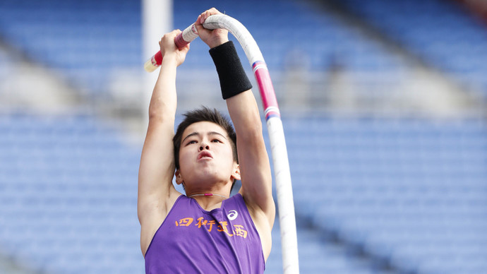 【中学陸上2020】男子棒高跳優勝　牧野友哉（四街道西）4m50