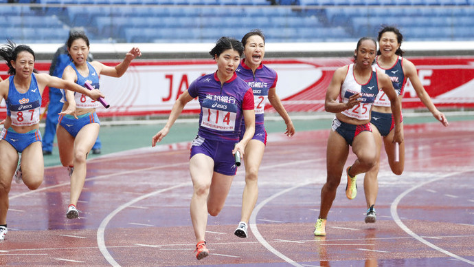 【日本選手権リレー】女子4×100mR決勝