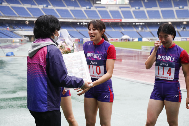 【日本選手権リレー】サプライズ引退セレモニー