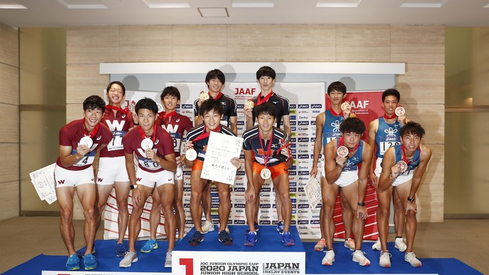 【日本選手権リレー】男子4×100mR表彰式