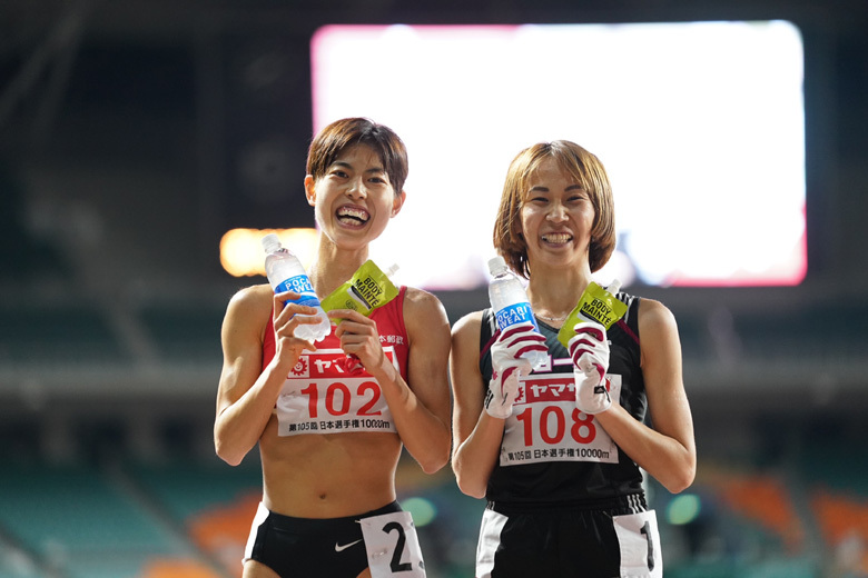 【第105回日本陸上競技選手権大会 10000m】女子10000mで東京五輪代表内定を決めた廣中璃梨佳と安藤友香