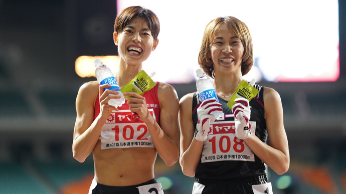 【第105回日本陸上競技選手権大会 10000m】女子10000mで東京五輪代表内定を決めた廣中璃梨佳と安藤友香