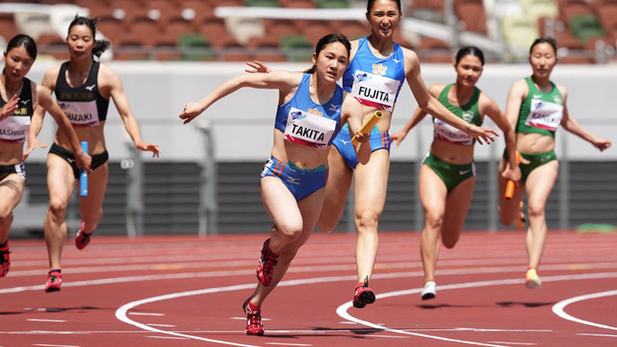 【READY STEADY TOKYO】女子4×100ｍRは日本体育大学が優勝