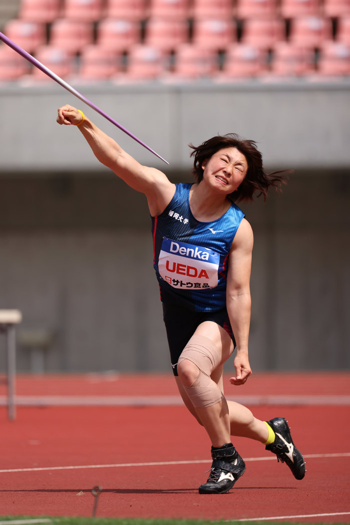 【サトウ食品日本GPシリーズ新潟大会】Denka Athletics Challenge Cup 2021：女子やり投決勝は上田百寧が優勝