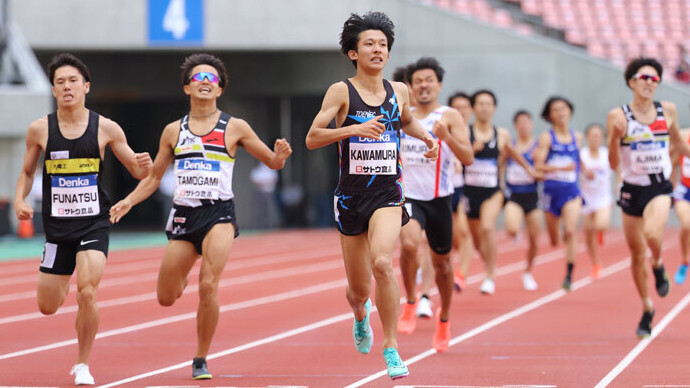 【サトウ食品日本GPシリーズ新潟大会】Denka Athletics Challenge Cup 2021：男子1500m決勝は河村一輝が優勝