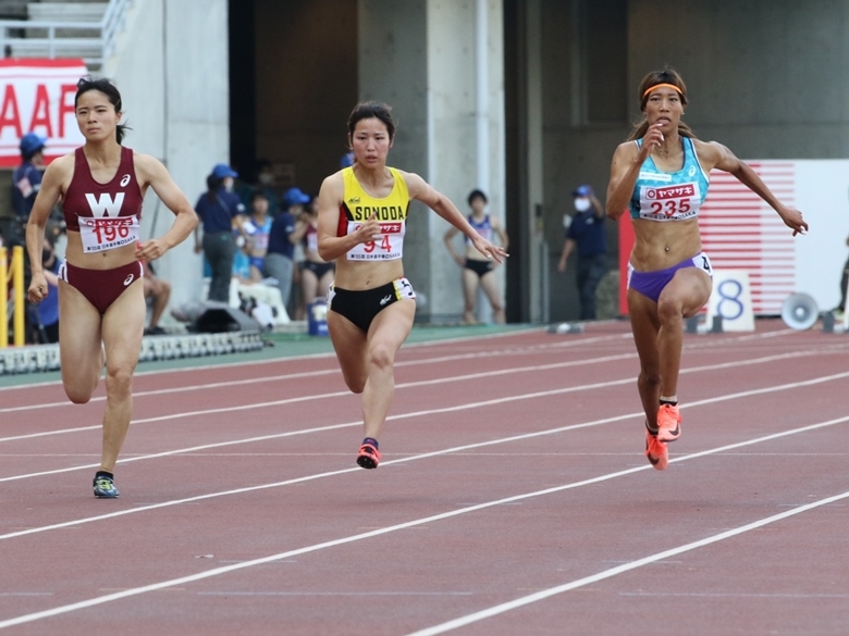 予選3組のトップは君嶋愛梨沙【女子100m】