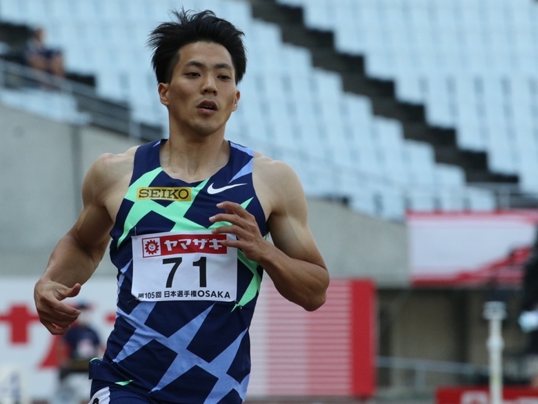 山縣亮太はトップ通過【男子100m】