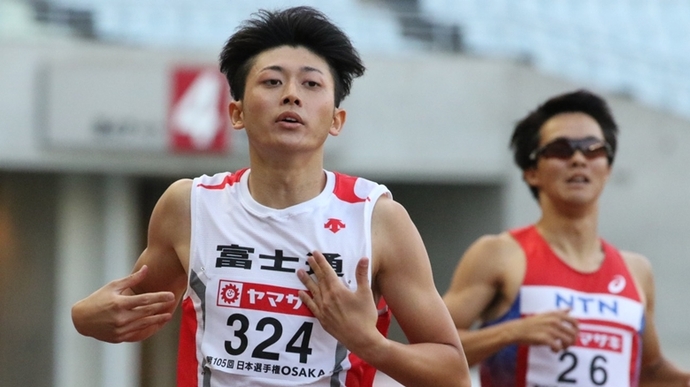 全体トップタイムで決勝に進む佐藤拳太郎【男子400m】