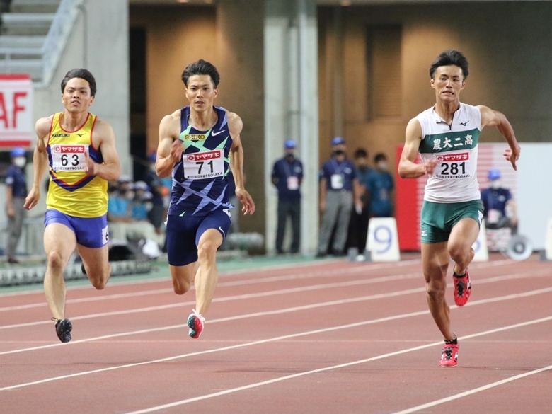 準決勝1組は山縣・柳田・サニブラウンが決勝進出【男子100m】