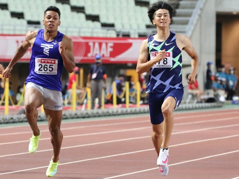 多田とデーデーブルーノが準決勝2組を突破【男子100m】