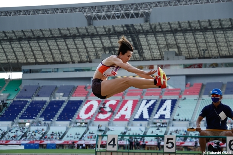 自身2度目の優勝を手にした秦澄美鈴【女子走幅跳】