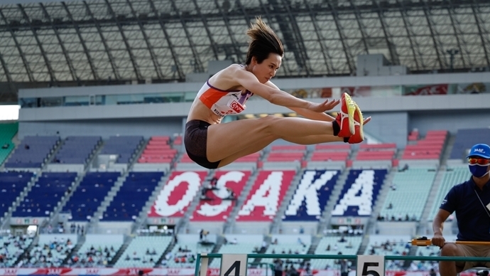 自身2度目の優勝を手にした秦澄美鈴【女子走幅跳】