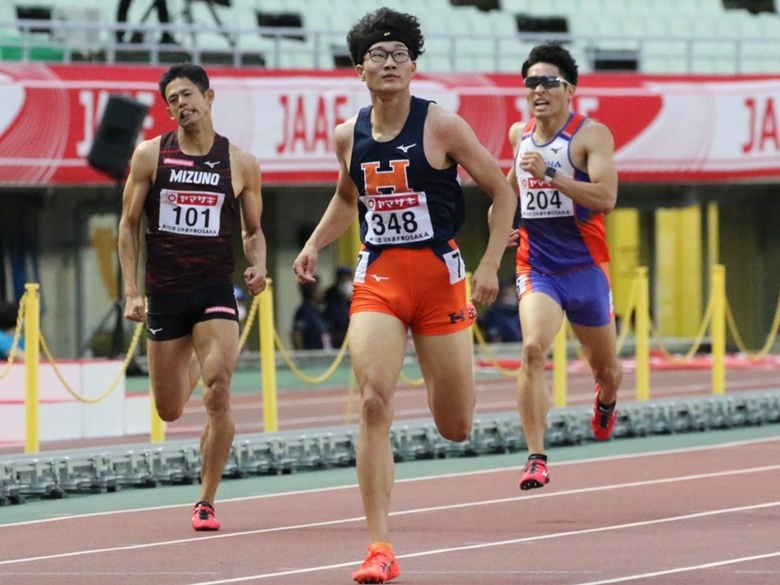 予選3組は黒川和樹が1着【男子400mH】