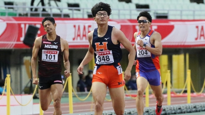 予選3組は黒川和樹が1着【男子400mH】