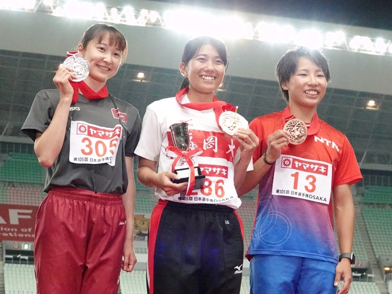 【女子100m】表彰式