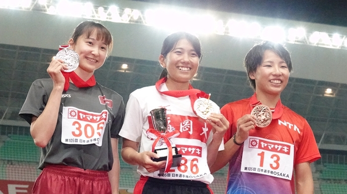 【女子100m】表彰式