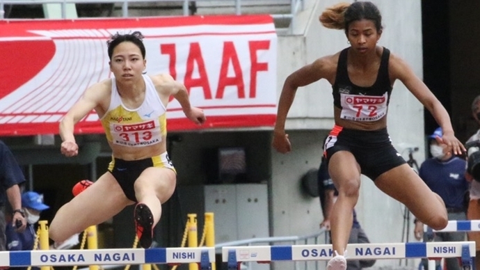 横田とイブラヒムが共に決勝へ【女子400mH】