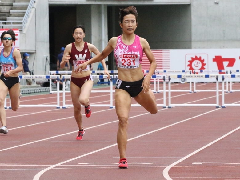 宇都宮が予選3組から決勝進出【女子400mH】