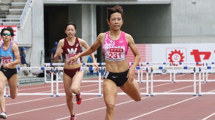 宇都宮が予選3組から決勝進出【女子400mH】