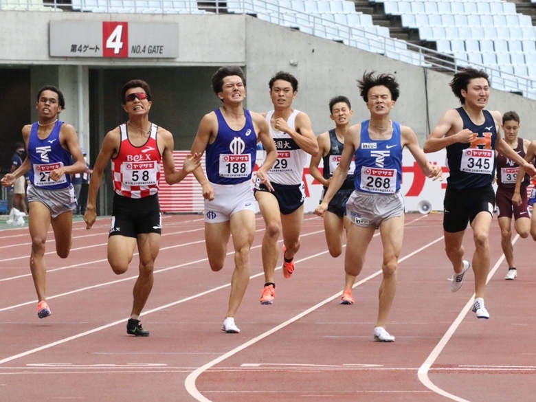 混戦の中、安倍と梅谷が決勝へ【男子800m】