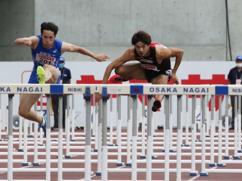 金井は2着で決勝へ【男子110H】