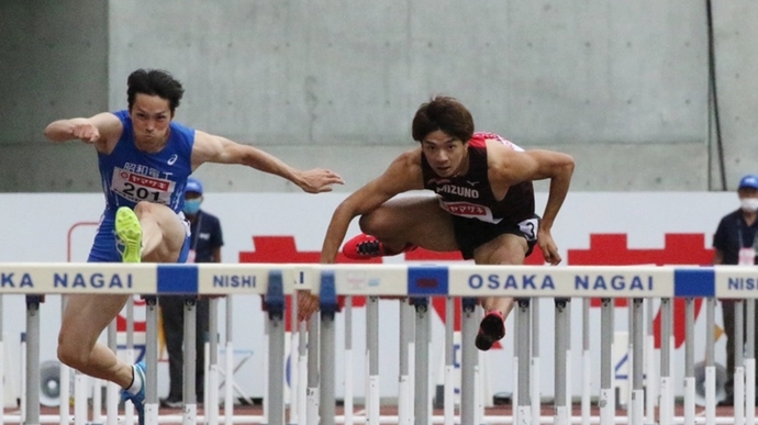 金井は2着で決勝へ【男子110H】