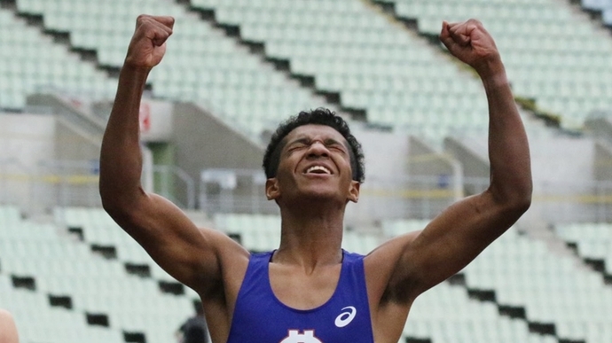 村竹が大会新で決勝進出【男子100mH】