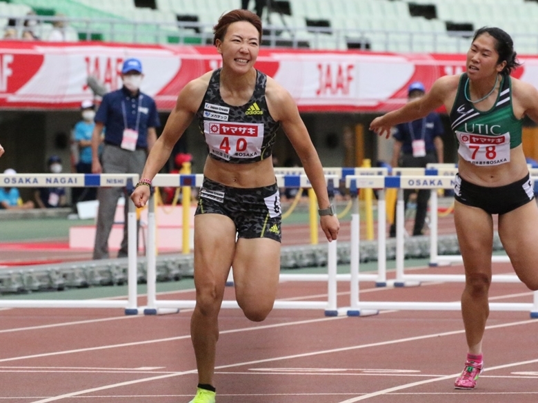 女子100mHを制したのは、寺田明日香！