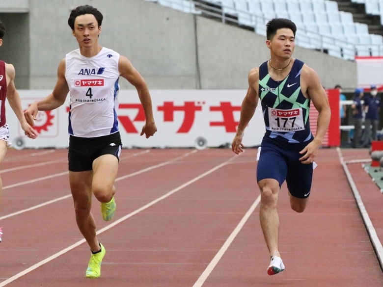 予選1組からは山下・小池が決勝進出【男子200m】