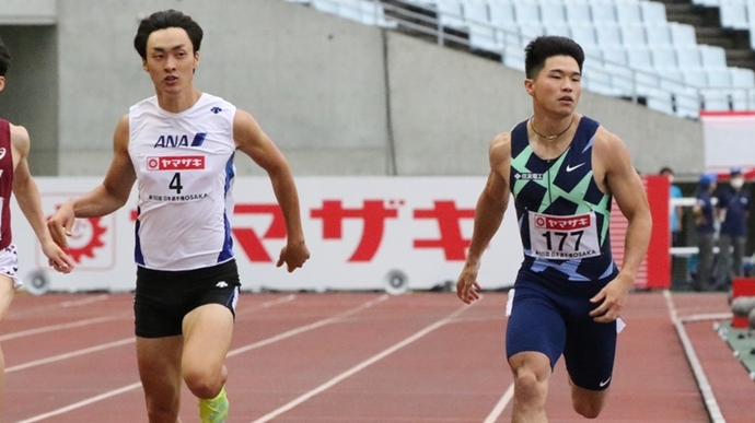 予選1組からは山下・小池が決勝進出【男子200m】