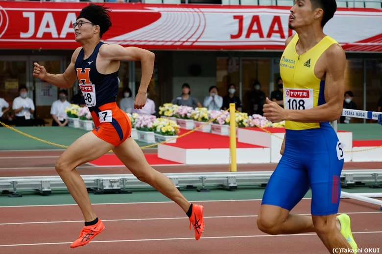 安部に競り勝った黒川【男子400mH】