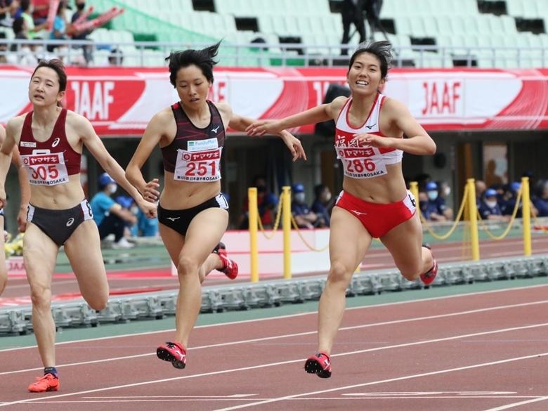 兒玉芽生が100mに続いて2冠