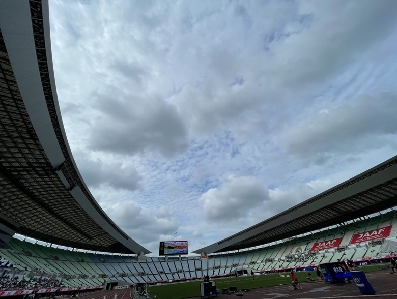 最終日は曇り空のヤンマースタジアム長居