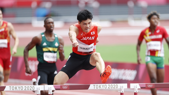 【東京オリンピック】男子400mハードル予選・山内大夢（早稲田大学）