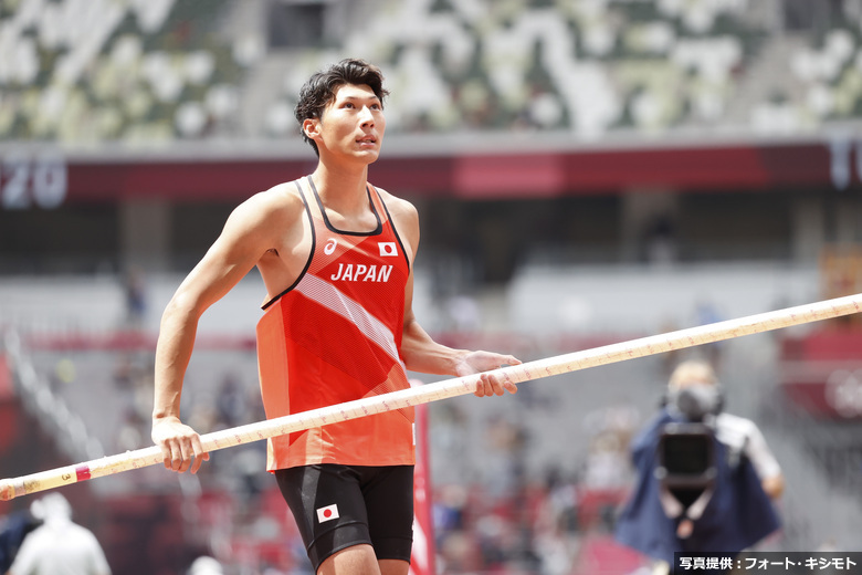 【東京オリンピック】男子棒高跳予選・江島雅紀（富士通）